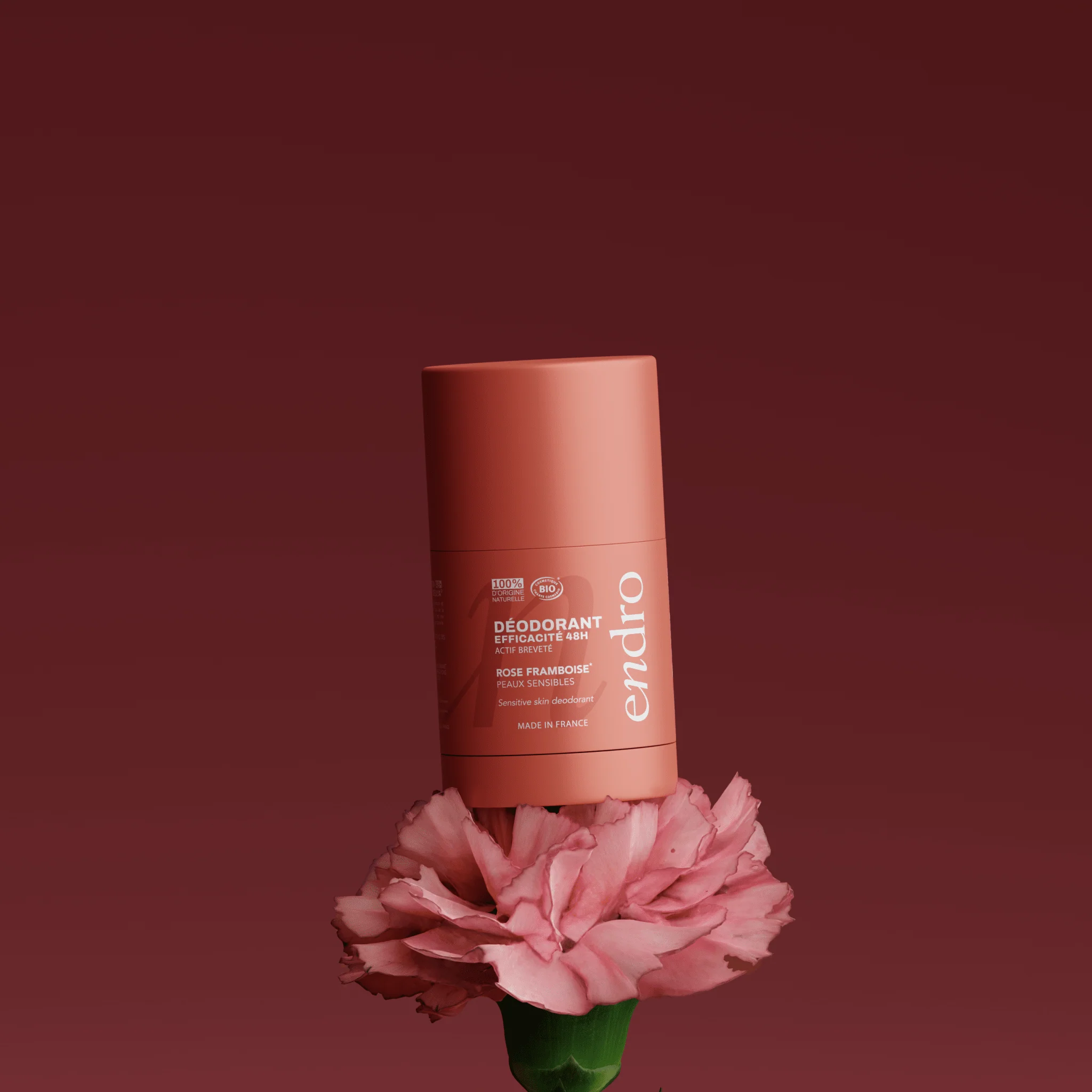 Déodorant stick 48H rechargeable - Parfum rose-framboise - Image 3