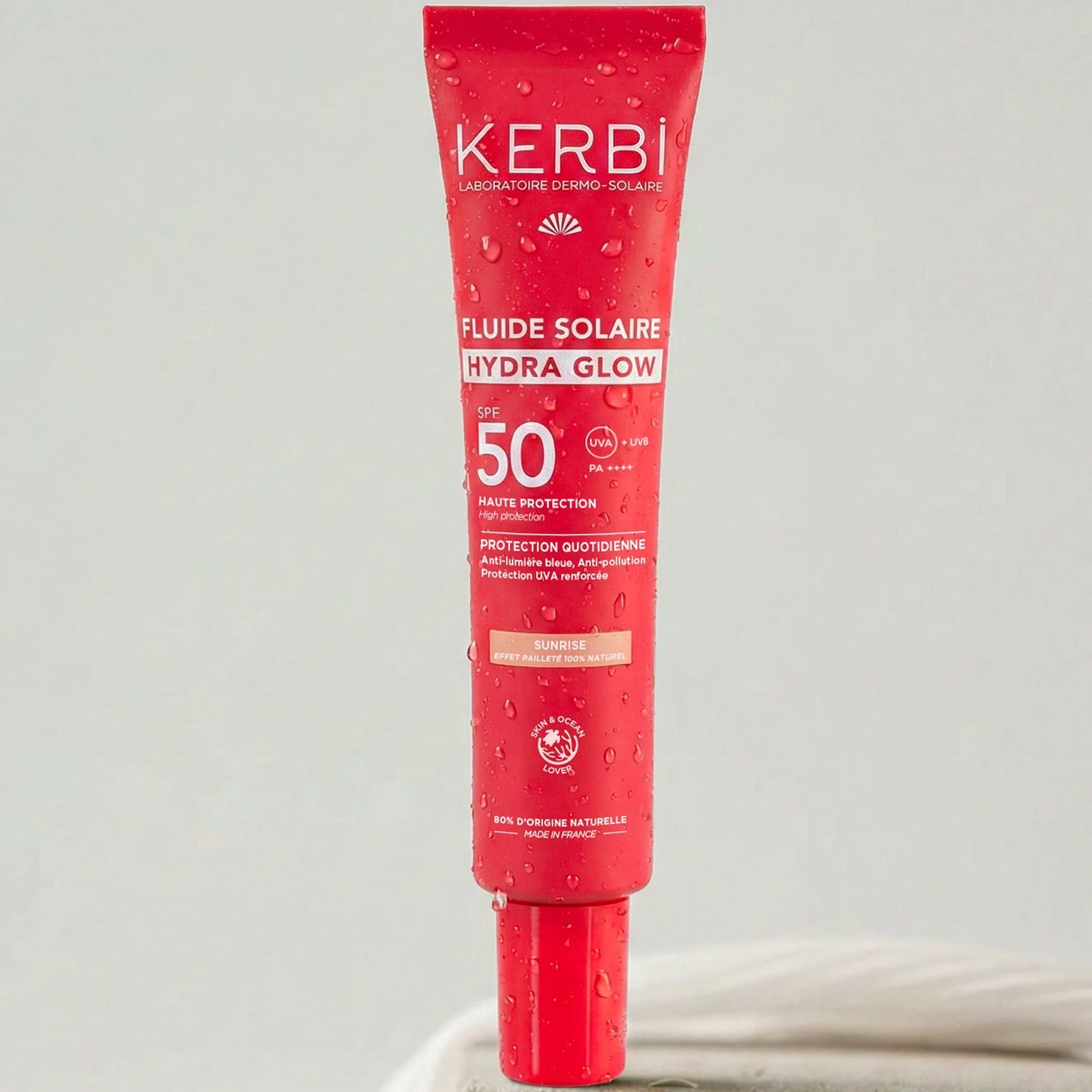 KERBI - Fluide Solaire Visage Hydra Glow SPF 50 - Image 4