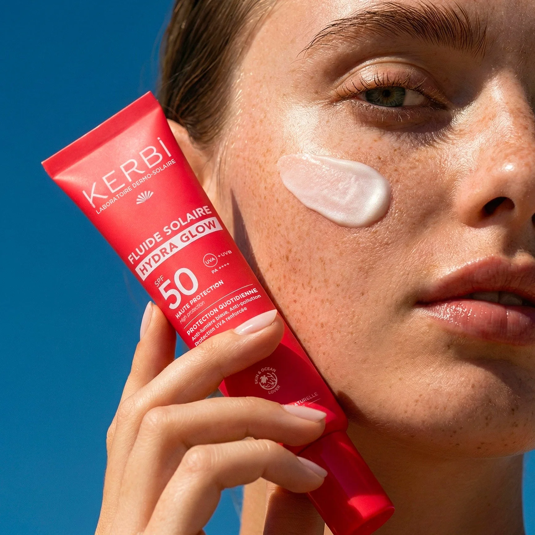 KERBI - Fluide Solaire Visage Hydra Glow SPF 50 - Image 5